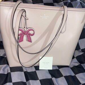 Kate Spade Beige/Mauve Tote Bag